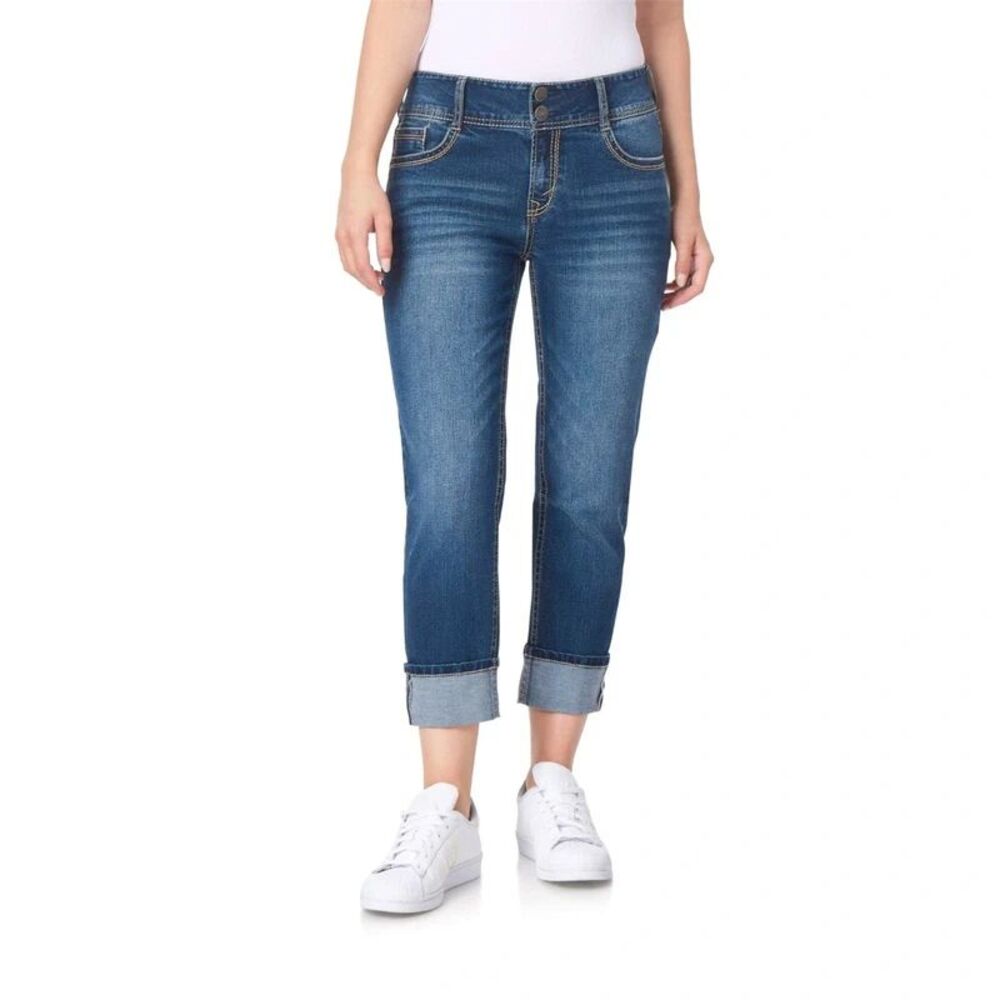 24 Plus WallFlower Mid-Rise Cropped Jeans Heidi
